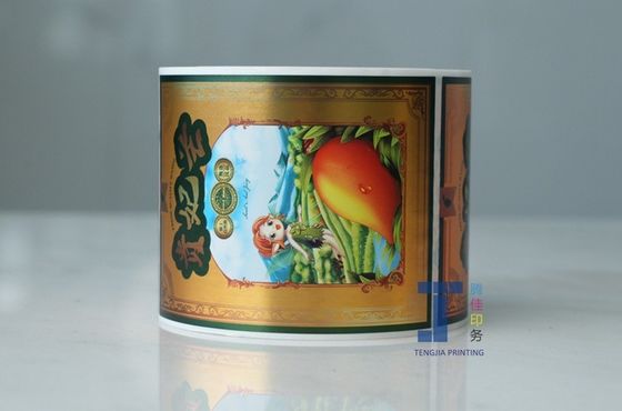 Farbenfrohe Warmstempeletikette Hitzeaktivierte Aufkleber mit Seidenbildschirmdruck