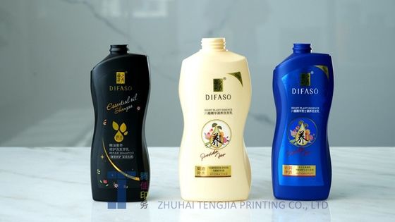 Offsetdruck in Form Etiketten PP Plastik Shampoo Flaschen Aufkleber