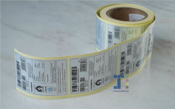 Wetterbeständigkeit Elektronische Produktaufkleber Elektrische Sicherheitsaufkleber Rollenverpackung