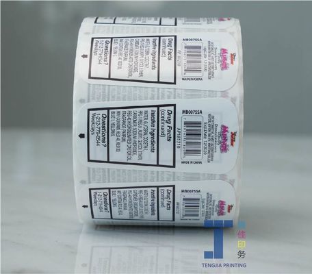 Offset gedruckte Aufkleber Etiketten Rollenverpackung Abgespielte Namensschilder Tags