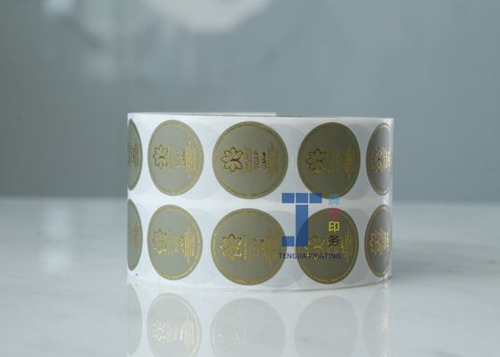 Runder Aufkleber aus Kraftpapier mit Offsetdruck