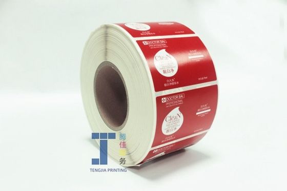 Verpackungsrollen Druckbare kosmetische Etiketten Lotion Glas Etiketten wasserdicht