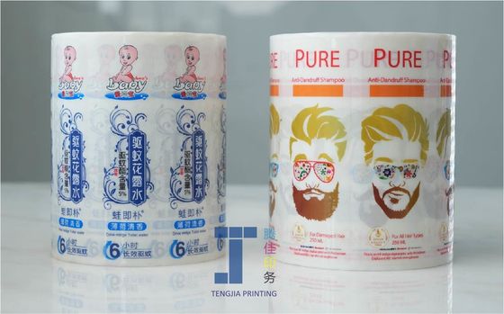 Flexo-Druck-Kosmetik-Flaschen-Aufkleber Abnehmbares Klebstoffetikett Witterungssicher