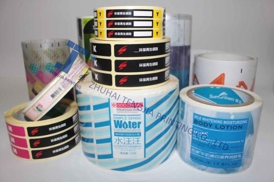 Individuelles Duschgel-Aufkleber tägliche Produkte Kunststoffflaschenetiketten CMYK Farbe