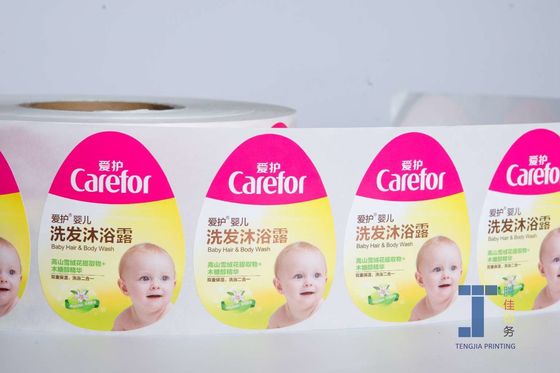 Umweltfreundliches PET-Reinigungsmittel Shampoo Aufkleber Etikett Rollen / Blatten Verpackung