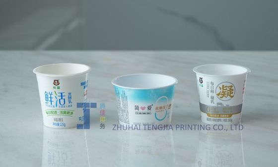 Etiketten aus Plastik, Eisbecken, Offsetdruck